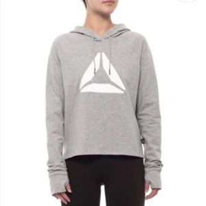 *CLOSEOUT* NWT Reebok Popover Hoodie, Grey, Size S